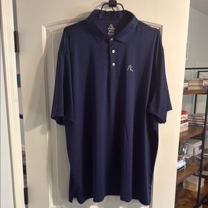 Rhoback Blue Polo Shirt Classic Short Sleeve